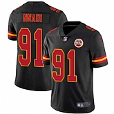 Nike Men & Women & Youth Chiefs 91 Derrick Nnadi Black NFL Vapor Untouchable Limited Jersey,baseball caps,new era cap wholesale,wholesale hats